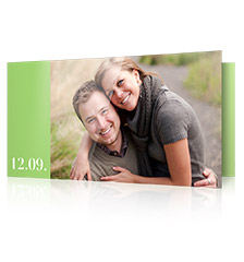 Wenskaarten korte vouw L - set van tien (buiten+binnenkant, standaard kaartpapier glanzend)