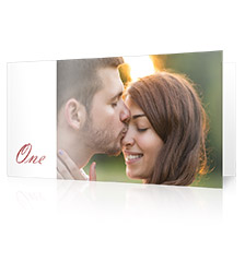 Wenskaarten korte vouw M - set van tien (buitenkant, luxe kaartpapier mat)