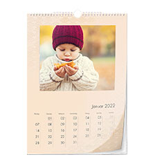 Design-kalender A3 (staand, fotopapier)