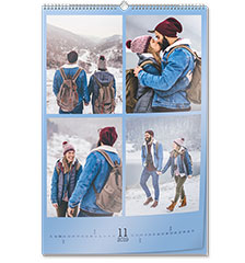 Kalender A2 (staand, premium papier zijdeglans)