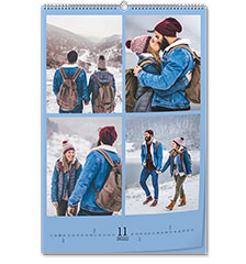 Kalender A2 (staand, premium papier extra mat)
